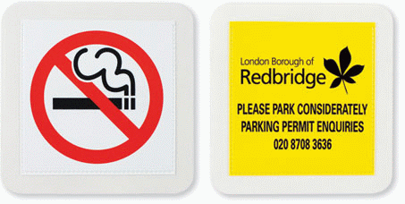 square tax disc holders